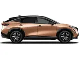 Side Profile of Nissan ARIYA in Akatsuki Copper